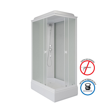 Душевая кабина Niagara Promo P120/80/26Q/MT 120х80 прямоугольная с крышей ориентация универсальная